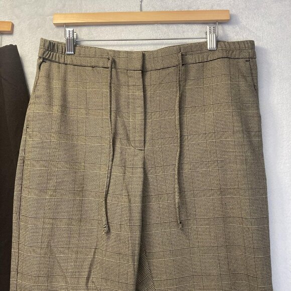 J. Jill Lot of 2 Pants Womens Medium Solid Ponte Slim Leg Brown + Glen Plaid - Picture 7 of 16